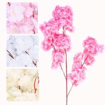 Haste Flor De Cerejeira Realista Grande Artificial Para Decoração Castela Haste Flor De Cerejeira Realista Grande Artificial Para Decoração Castela