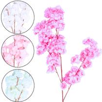 Haste Flor De Cerejeira Realista Grande Artificial Para Decoração Castela Haste Flor De Cerejeira Realista Grande Artificial Para Decoração Castela