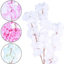 Haste Flor De Cerejeira Realista Grande Artificial Para Decoração Castela Haste Flor De Cerejeira Realista Grande Artificial Para Decoração Castela