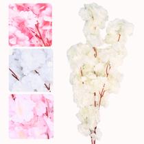 Haste Flor De Cerejeira Realista Grande Artificial Para Decoração Castela Haste Flor De Cerejeira Realista Grande Artificial Para Decoração Castela