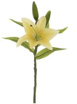 HASTE FLOR LIRIO REAL TOQUE X4 AMARELO 37cm