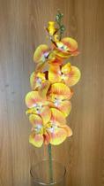 Haste Galho Orquídea Phalaenopsis Toque Real Com 09 Flores tam 105cm Haste Galho Orquídea Phalaenopsis Toque Real Com 09 Flores tam 105cm