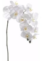 Haste Galhos De Orquídea Artificial Branca 3D Real Flores - La Caza Store