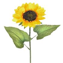 Haste Girassol Cetim Amarelo 60x15cm