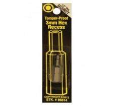 Haste Hex Bit Best Way Tools Security, esfera de 3 mm, 1/4