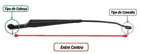 Haste Limpador (Gancho) Dianteiro LD Esquerdo - Tempra / Tipo - 788E Haste Limpador (Gancho) Dianteiro LD Esquerdo - Tempra / Tipo - 788E