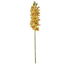 Haste Orquídea Dendrobium Real Toque X19 Amarelo 82cm - FLORARTE