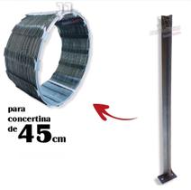 Haste para concertina 45cm galvanizada base parafusar