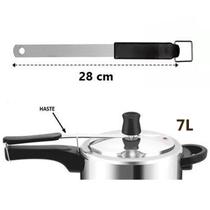 Haste Para Panela De Pressão Moderna Aço Cromado 7 Lts 28 Cm