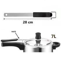 Haste Para Panela De Pressão Moderna Aço Cromado 7 Lts 28 Cm - Rochedo Haste Para Panela De Pressão Moderna Aço Cromado 7 Lts 28 Cm - Rochedo