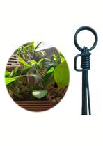Haste Pendural Arame Revestido 50cm Para Pendurar Vasos Cuias Orquídea Cachepot 4 Pontas 10 peças