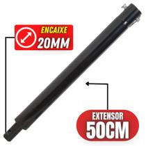 Haste Prolongadora em Ferro 50cm Com Diâmetro de Encaixe 2cm Para Perfurador de Solo Vonder e Vulcan
