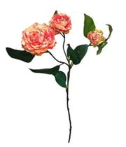 Haste Ranúnculo x3 Flor Rosa 54 cm Grillo Artificial Permanente Decoração
