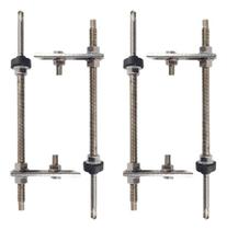 Haste Solar 250mm Brocante Em Inox Com Chapa Reta - 4 Peças