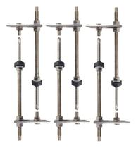 Haste Solar 250mm Brocante Em Inox Com Chapa Reta - 6 Peças