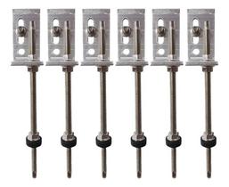 Haste Solar 250mm Brocante Em Inox Com Suporte L - 6 Peças