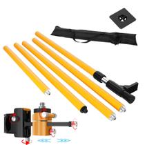 Haste telescópica a laser FeNorgan 4,2 m com suporte de nível a laser