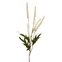 Haste trigo envelhecido 5 flores offwhite 53cm