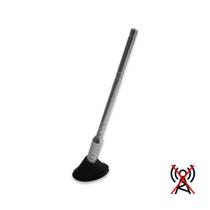 Haste Tuning 178mm em Alumínio Cromada com Base Decorativa Para Teto Veículo Universal Traseira