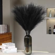 Hastes artificiais de capim-dos-pampas Wertuirk Black 97 cm de altura x9