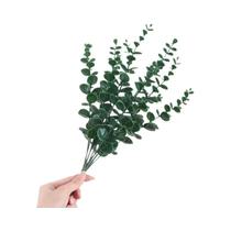 Hastes De Eucalipto Artificial De 38cm, 10 Peças, Buquê Para Casa, Centro De Mesa Para Casamento,