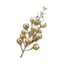 Hastes De Framboesa Com Glitter De 19cm, 5 Peças, Espuma Artificial Coberta De Neve Para Decoração