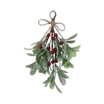 Hastes De Mistletoe Artificial Fosco, Flores Artificiais Festivas Duráveis Para Decoração De Natal E Hastes De Mistletoe Artificial Fosco, Flores Artificiais Festivas Duráveis Para Decoração De Natal E