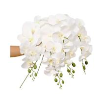 Hastes De Orquídea Borboleta De Seda Realista 6 Peças 9 Flores Cada Decoração Elegante Para Casa E