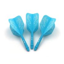Hastes e aletas para dardos CUESOUL com design estampado azul