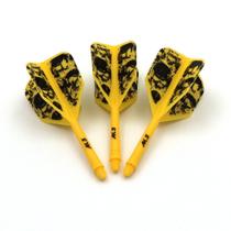 Hastes e aletas para dardos CUESOUL tamanho médio 75 mm, kit com 3 Hastes e aletas para dardos CUESOUL tamanho médio 75 mm, kit com 3