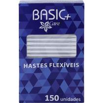 Hastes Flexíveis basic + care 150 Unidades Basic+ Care
