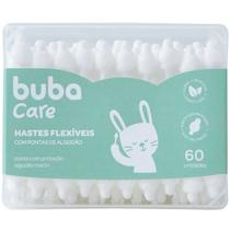 Hastes Flexiveis Buba Bebe Ponta Proteçao Cotonete 60 UNID
