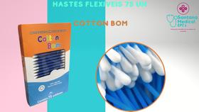 Hastes Flexíveis Cotonete Cotton Bom c/75 unidades