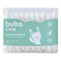 Hastes flexiveis cotonete para bebe 60 unidades - buba
