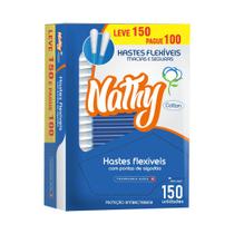 Hastes Flexíveis Nathy 300 Unidade Com Ponta De Algodão Macias E Seguras.