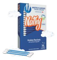 Hastes Flexíveis Nathy - Cuidados Diários Com 75 Unidades
