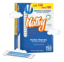 Hastes Flexíveis Nathy - Economia E Proteção C/ 150 Unidades