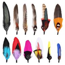Hat Feathers FeelFunFeather Feather 12 unidades para chapéus de cowboy Hat Feathers FeelFunFeather Feather 12 unidades para chapéus de cowboy