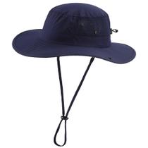 Hat Home Prefer UPF50+ Wide Brim azul marinho ao ar livre