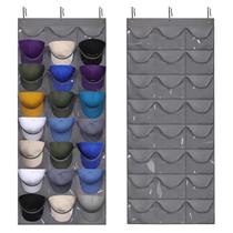 Hat Rack Dofilachy Organizer com 24 bolsos profundos e ganchos