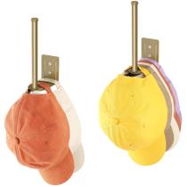 Hat Rack Durmmur para bonés de beisebol em aço inoxidável, pacote com 2