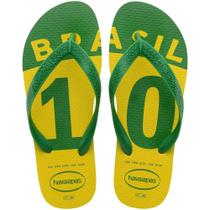 Havaianas Brasil 10 Amarelo Cítrico