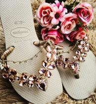 Havaianas De Luxo Pedraria Rosé