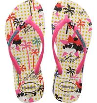 Havaianas Disney Classic Minnie Branco Rosa Flux