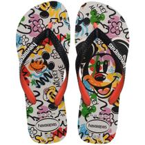 Havaianas disney stylish bege palha/preto/blood orange 39/0