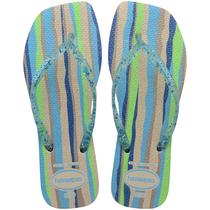 Havaianas Feminina Slim Square Folia - Original Havaianas Feminina Slim Square Folia - Original