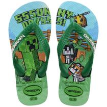 Havaianas Kids Minecraft Verde Pátria Havaianas Kids Minecraft Verde Pátria