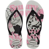 Havaianas Slim Disney Branco/Preto Havaianas Slim Disney Branco/Preto