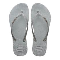 Havaianas Slim Glitter Edge fc (Cinza gelo) Havaianas Slim Glitter Edge fc (Cinza gelo)