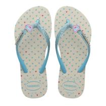 Havaianas Slim Glitter II Corações - Bege Palha Havaianas Slim Glitter II Corações - Bege Palha